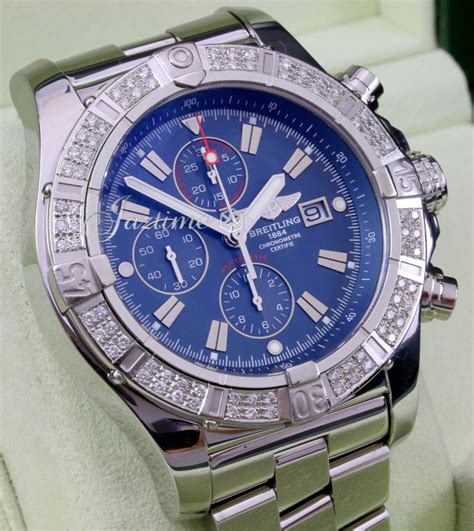 breitling super avenger diamond bezel.